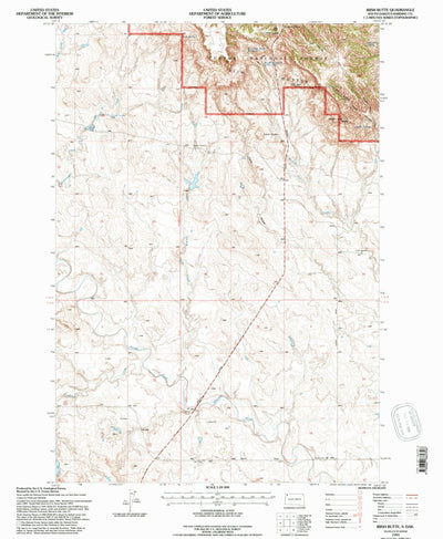 United States Geological Survey Irish Butte, SD (1993, 24000-Scale) digital map