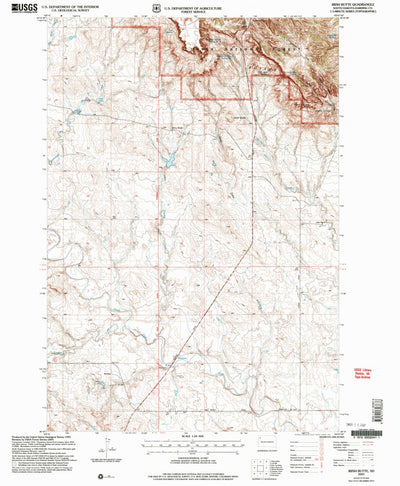 United States Geological Survey Irish Butte, SD (2005, 24000-Scale) digital map