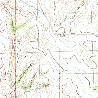 United States Geological Survey Irish Creek NE, SD (1983, 24000-Scale) digital map