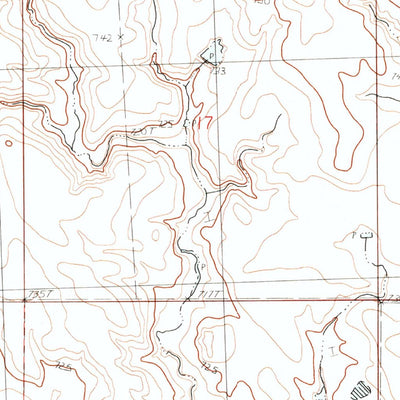 United States Geological Survey Irish Creek NW, SD (1982, 24000-Scale) digital map
