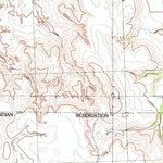 United States Geological Survey Irish Creek NW, SD (1982, 24000-Scale) digital map