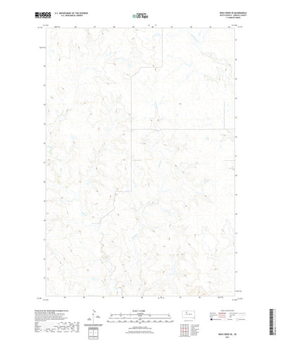 United States Geological Survey Irish Creek SE, SD (2021, 24000-Scale) digital map
