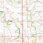 United States Geological Survey Irish Creek SW, SD (1982, 24000-Scale) digital map