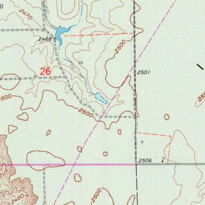 United States Geological Survey Irish Flats, KS-OK (1963, 24000-Scale) digital map