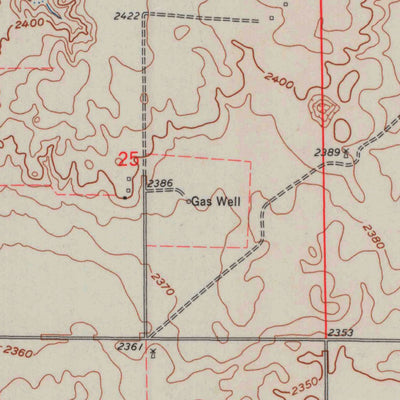 United States Geological Survey Irish Flats SE, KS-OK (1962, 24000-Scale) digital map