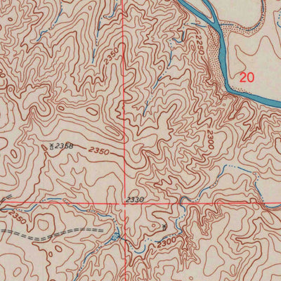 United States Geological Survey Irish Flats SE, KS-OK (1962, 24000-Scale) digital map