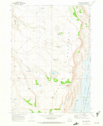 United States Geological Survey Irish Lake, OR (1967, 24000-Scale) digital map