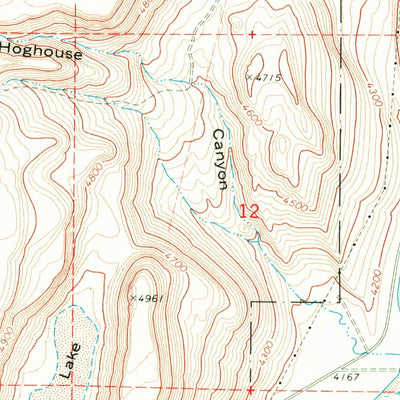 United States Geological Survey Irish Lake, OR (1967, 24000-Scale) digital map