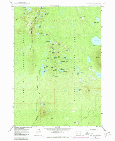 United States Geological Survey Irish Mountain, OR (1963, 24000-Scale) digital map