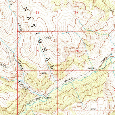 United States Geological Survey Irish Rock, WY (1957, 62500-Scale) digital map