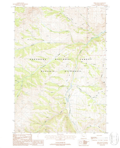 United States Geological Survey Irish Rock, WY (1987, 24000-Scale) digital map