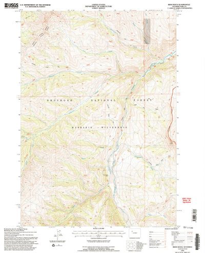 United States Geological Survey Irish Rock, WY (1991, 24000-Scale) digital map