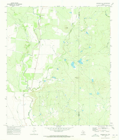 United States Geological Survey Irishman Hill, TX (1970, 24000-Scale) digital map