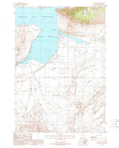 United States Geological Survey Irma Flats, WY (1987, 24000-Scale) digital map