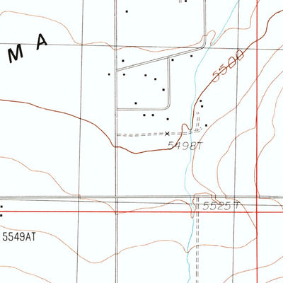 United States Geological Survey Irma Flats, WY (1987, 24000-Scale) digital map