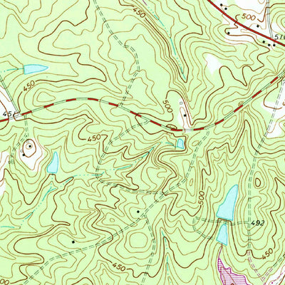 United States Geological Survey Irmo NE, SC (1971, 24000-Scale) digital map