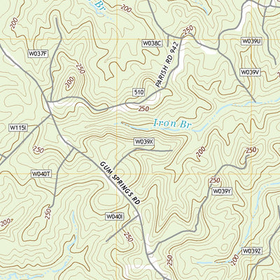 United States Geological Survey Iron Branch, LA (2020, 24000-Scale) digital map
