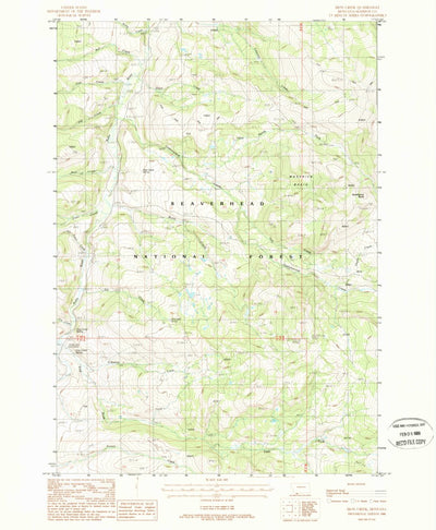 United States Geological Survey Iron Creek, MT (1988, 24000-Scale) digital map