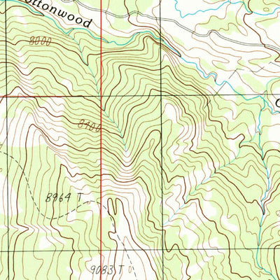 United States Geological Survey Iron Creek, MT (1988, 24000-Scale) digital map