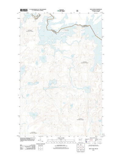 United States Geological Survey Iron Lake, MN (2011, 24000-Scale) digital map