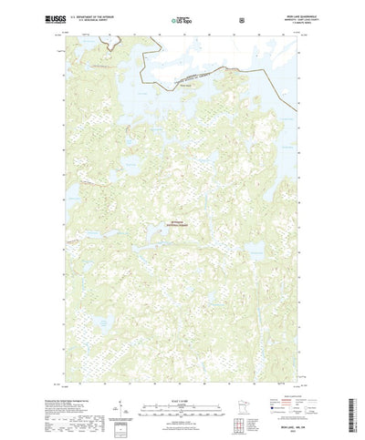 United States Geological Survey Iron Lake, MN (2022, 24000-Scale) digital map