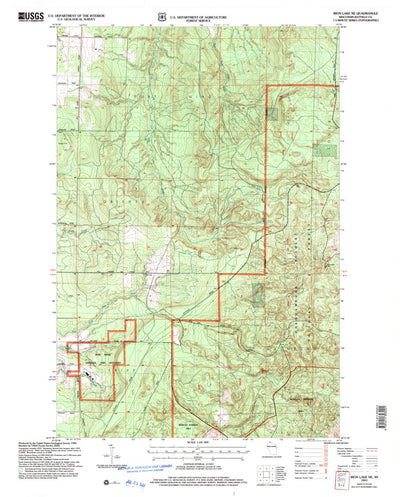 United States Geological Survey Iron Lake NE, WI (2005, 24000-Scale) digital map