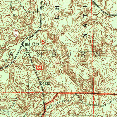 United States Geological Survey Iron Lake NE, WI (2005, 24000-Scale) digital map