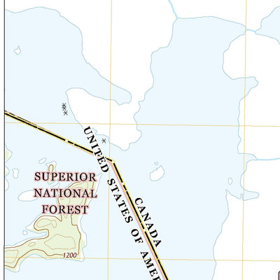 United States Geological Survey Iron Lake OE N, MN (2022, 24000-Scale) digital map
