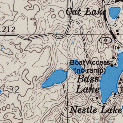 United States Geological Survey Iron Lake, WI (1961, 24000-Scale) digital map