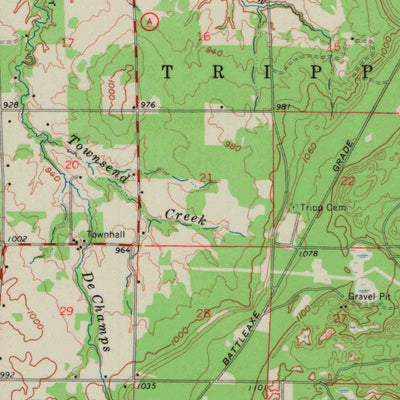 United States Geological Survey Iron Lake, WI (1961, 62500-Scale) digital map