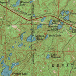 United States Geological Survey Iron Lake, WI (1961, 62500-Scale) digital map