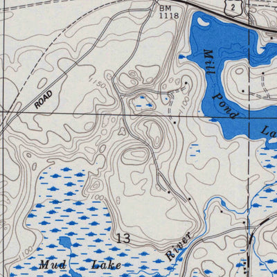 United States Geological Survey Iron Lake, WI (1984, 24000-Scale) digital map