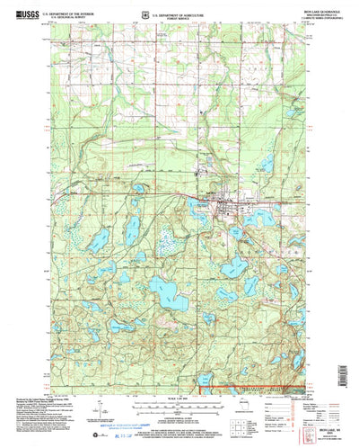 United States Geological Survey Iron Lake, WI (2005, 24000-Scale) digital map