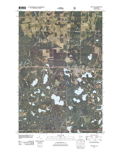 United States Geological Survey Iron Lake, WI (2011, 24000-Scale) digital map