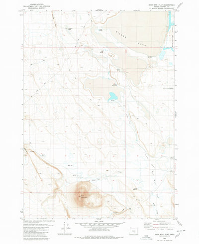 United States Geological Survey Iron Mountain Flat, OR (1980, 24000-Scale) digital map