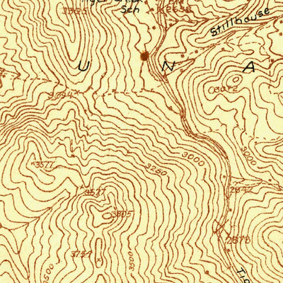United States Geological Survey Iron Mountain Gap, TN-NC (1934, 24000-Scale) digital map