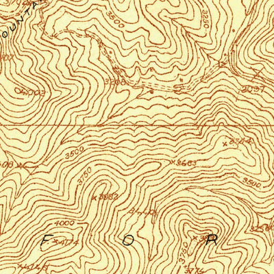 United States Geological Survey Iron Mountain Gap, TN-NC (1934, 24000-Scale) digital map