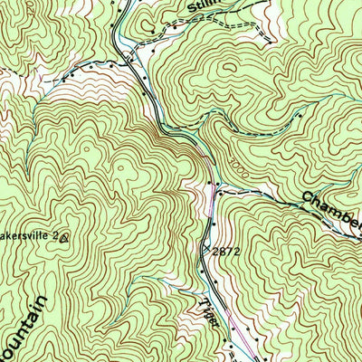 United States Geological Survey Iron Mountain Gap, TN-NC (1960, 24000-Scale) digital map