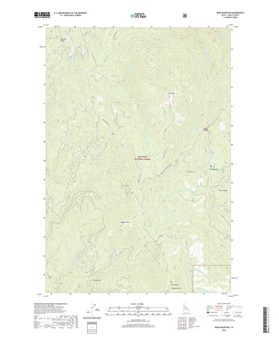 United States Geological Survey Iron Mountain, ID (2020, 24000-Scale) digital map