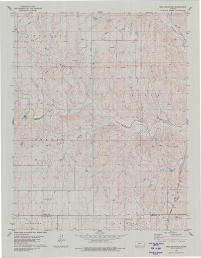 United States Geological Survey Iron Mountain, KS (1980, 24000-Scale) digital map