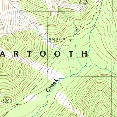 United States Geological Survey Iron Mountain, MT (1987, 24000-Scale) digital map