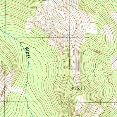 United States Geological Survey Iron Mountain, MT (1987, 24000-Scale) digital map