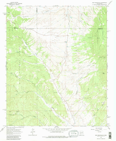 United States Geological Survey Iron Mountain, NM (1965, 24000-Scale) digital map