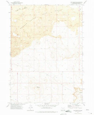 United States Geological Survey Iron Mountain, OR (1972, 24000-Scale) digital map