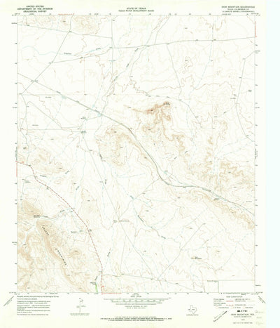 United States Geological Survey Iron Mountain, TX (1970, 24000-Scale) digital map