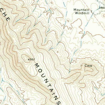 United States Geological Survey Iron Mountain, TX (1970, 24000-Scale) digital map