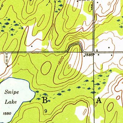 United States Geological Survey Iron River, MI-WI (1944, 24000-Scale) digital map
