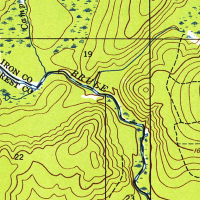 United States Geological Survey Iron River, MI-WI (1944, 24000-Scale) digital map