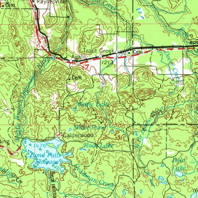 United States Geological Survey Iron River, MI-WI (1958, 250000-Scale) digital map