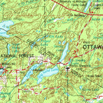 United States Geological Survey Iron River, MI-WI (1958, 250000-Scale) digital map